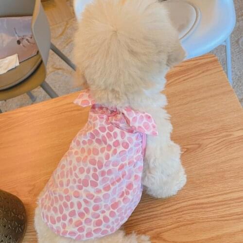 New Summer Dog Vest Pomeranian Maltese Poodle Bichon Frise Schnauzer Pug French Bulldog Clothes Skirt Dog Costume Outfit Garment