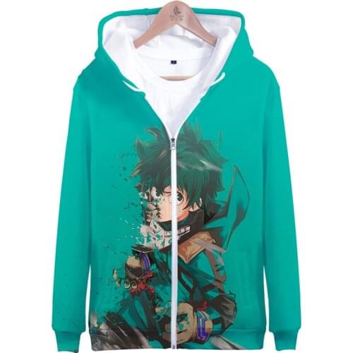 New My Hero Academia 3D Zipper Hoodies Men/Women fashion Long Sleeve Hooded Sweatshirt Himiko Toga Jackets Boys girls Clothes