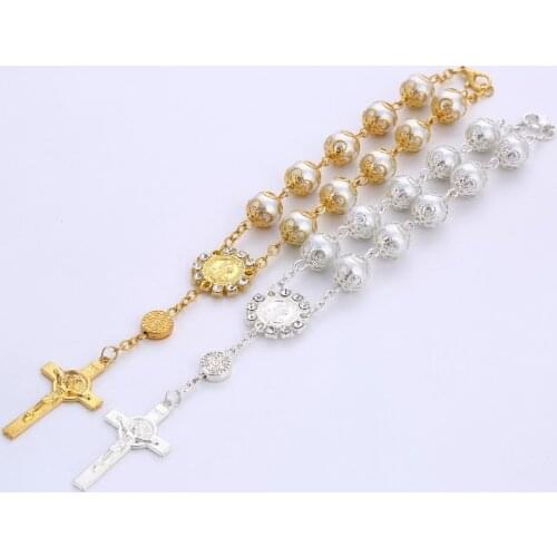 Religious Ornaments Religion Catholic Communion Cup Gift Center Cross Rosary Bracelet Bea