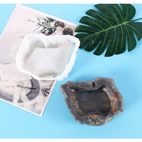 DIY Ashtray Resin Mold Ash Tray Silicone Casting Mold Smoking Ash Tray Jewelry Organizer Holder Making Tool