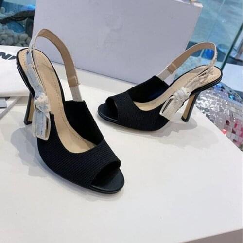 Black Peep Toe Women Sandals Modern High Heels Sandalias Verano Mujer Sexy Casual Sandalia Feminina Ladies Summer Pumps Shoes