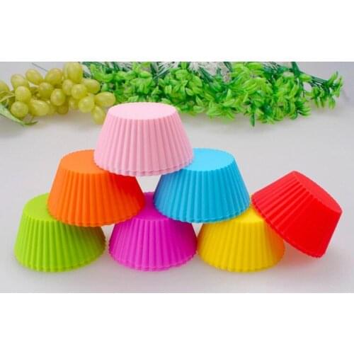 Silicone Cake Mold Muffin Cupcake Baking Dishes Pan, Form to Bake Cake Dessert Decorating Tools Bakeware Kitchen Dining Bar