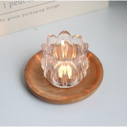 Glass Tealight Candle Holder For Home Decorations Candlestick Candelabros Nordic Candle Stand Wedding Decoration Candle Holder