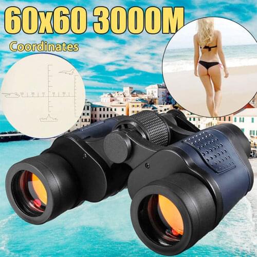 High Clarity Telescope 60X60 Binoculars for Outdoor Hunting HD Telescope High Power Optical Night Vision Binocular Fixed Zoom