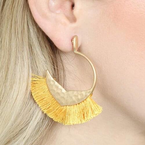 Heart Tassel Earrings Fashion Jewelry Gifts Wedding Party Accessories Mujer Bijoux Femme 2021 Gold Statement Earrings for Women