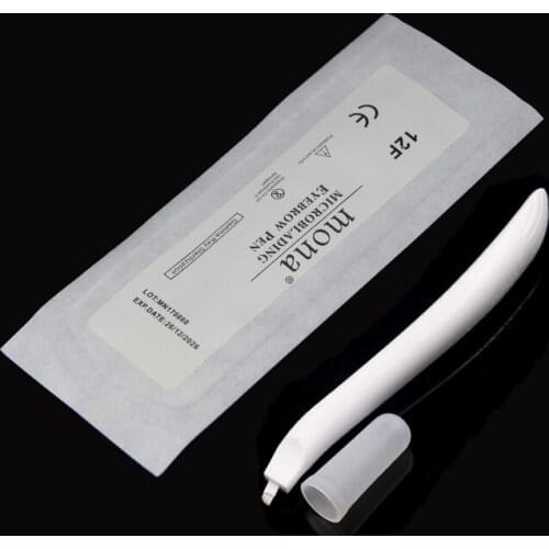 2pcs DISPOSABLE Microblading Pen with blade CF/U Needle 9 pin 12 pin/18U Microlading needle Manual Microblade Needle Tool