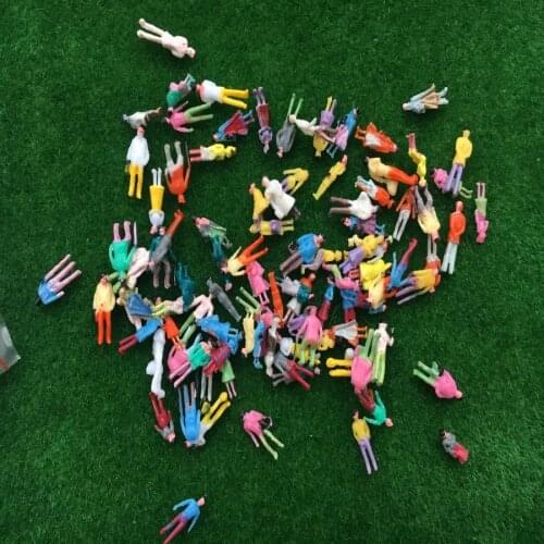 200PCS 1/150 Scale Model Figures Painted Toys For Architecture Model Making