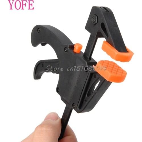 4 Inch Wood-Working Bar Clamp Quick Ratchet Release Speed Squeeze DIY Hand Tools S08 Wholesale&DropShip