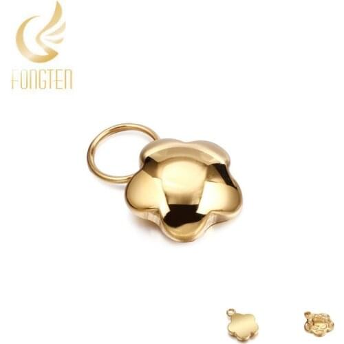 5pcs/lot Stainless Steel Diversity Flower Star DIY Connector Bracelet & Necklace & Earrings Jewelry Finding For Girls