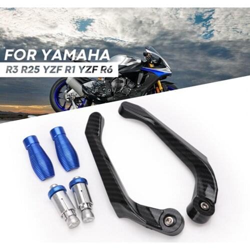 CNC Aluminum Motorcycle Handlebar Brake Clutch Levers Protector Guard For Yamaha R3 R25 Yzf R1 Yzf Handle Bar Mot o Parts Bike