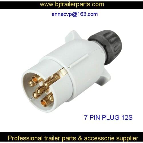 CVP 7 pin 12S-type trailer or Caravan plug-white