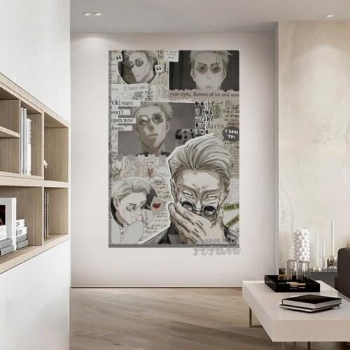 Kento Nanami Jujutsu Kaisen Anime Decoration Prints Home Decor Canvas Dorm Living Room Bedroom Painting Wall Art Poster
