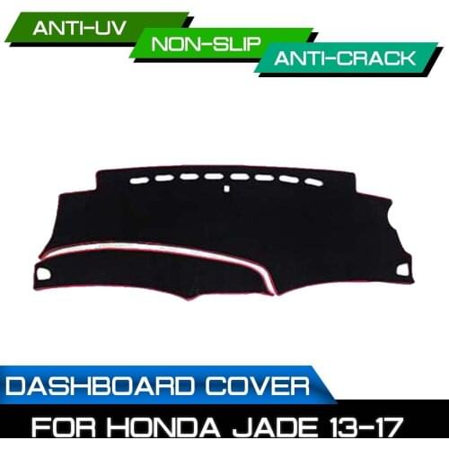 Car Dashboard Mat Anti-dirty Non-slip for Honda JADE 2013 2014 2015 2016 2017 Dash Cover Mat UV Protection Shade Sticker