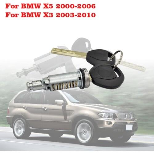 Left Driver Door Lock Cylinder Barrel Assembly with 2 Keys For BMW X5 E53 2000 2001 2002 2003 2004 2005 2006 51217035421