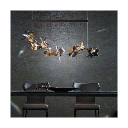 Dining room bar chandelier characteristic design home decoration personality art hanging shape crystal lamp