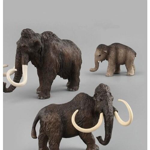 Simulation Pvc Mammoth Figure Collectible Toys Simulation Model Wild Animal Action Figures Kids Animal Cognitive Toys