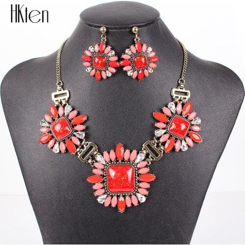 MS17798 Brand Jewelry Sets Antique Statement Necklace Bridal Jewelry Sets High Quality Party Gifts 2014 New