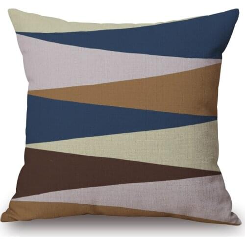 Nordic Vintage Cushion Cover Colorful Plaid Flamingo Geometric Cushions For Sofa Seat Simple Home Decor 45*45cm