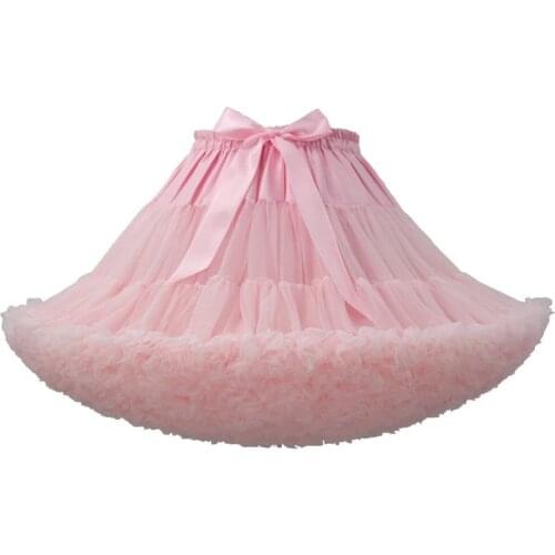 New Petticoats Wedding Bridal Children Girls Underskirt for Party White Pink Black Pink Ballet Dance Skirt Tutu