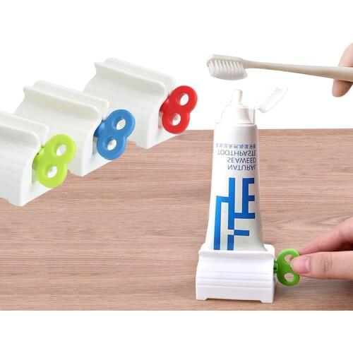Facial Cleanser Press Tooth Paste Holder Toothpaste Squeezer Tube Cosmetics Rolling Squeezing Distributor Unguent Easy Dispenser