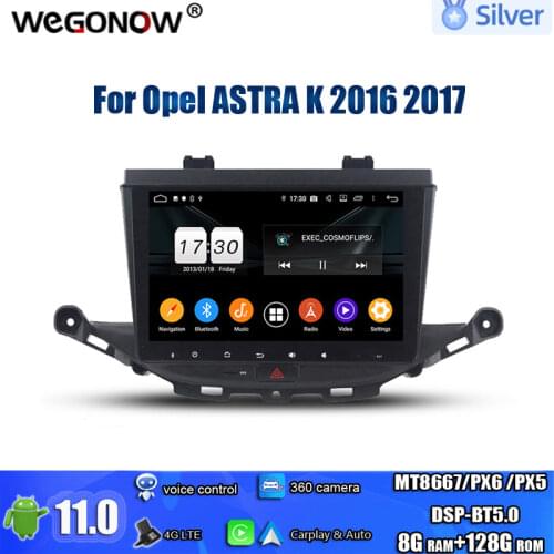 PX6 HD 9" Android 10.0 For Opel ASTRA K 2016 2017 4GB RAM 64GB ROM 8 Core Car DVD Player GPS map RDS Radio wifi Bluetooth 5.0