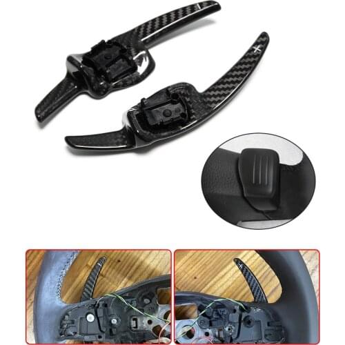 Carbon Fiber Steering Wheel Shift Paddle Shifter For VW Tiguan 2009-2015 Polo 6R GTI 2009 2010 2011 2012 2013 Passat B6 B7 CC