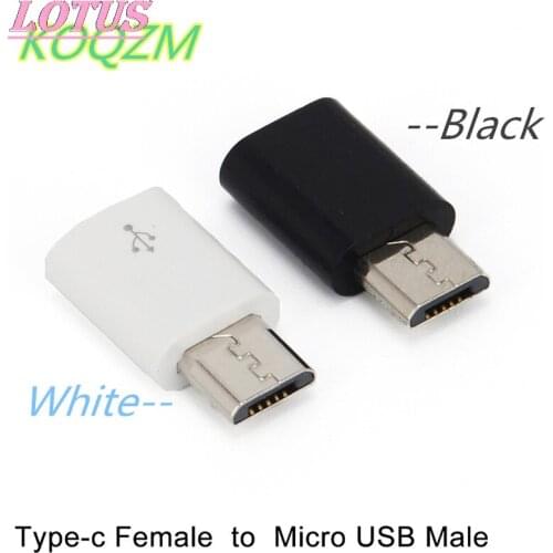Type C female connector to Micro USB male adapter, charging converter, data adapter, high-speed mobile phone accessories 1pc