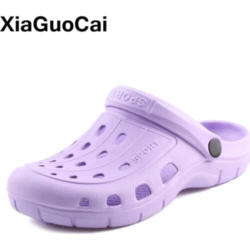 2021 Summer Women Clogs Breathable Casual Home Slippers Female Garden Shoes Cheap Beach Sandals Mules Antiskid Bathroom Slipper