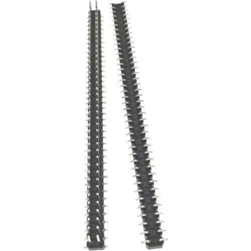 20pcs/lot) 2.54MM Pitch 2x40 Pins SMD SMT 1x 40 Pins Male Double Row Pin Header Strip
