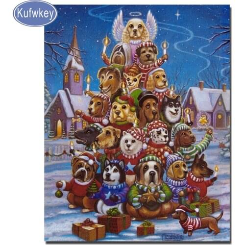 5d diy Full drilling diamond painting cat candle diamond embroidery Cross stitch Home Decoration Full drilling Christmas snow