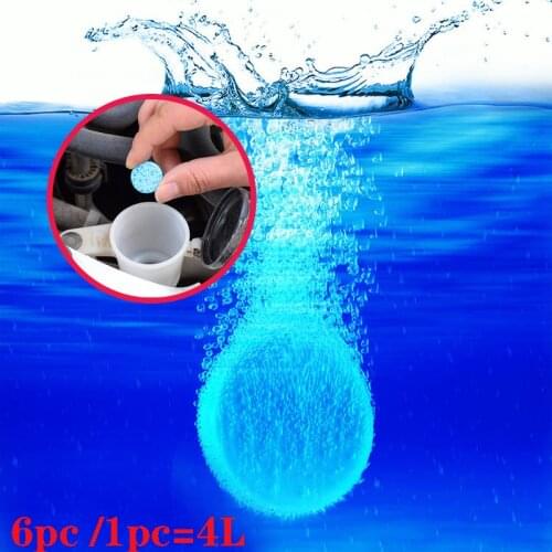 6Pcs Car Solid Cleaner Effervescent Tablets Spray Cleaner for Mitsubishi ASX Outlander Lancer Evolution Pajero Eclipse Grandis