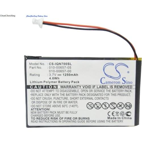 Cameron Sino 1250mAh Battery 010-00657-00, 010-00657-05, 010-00657-10 for Garmin Nuvi 700 ( 2 wires )