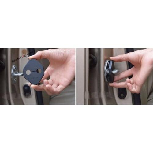 Yimaautotrims Accessories Fit For Suzuki Vitara 2015 - 2020 Plastic Car Door Lock Protective Cover Kit 4Pcs / Set