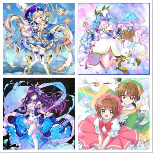 Diamond Embroidery 5D DIY Diamond Painting Cartoon Anime Cross Stitch Kits Mosaic Home Decor Cute Girl