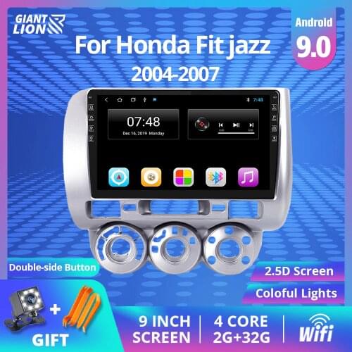 2 Din Android 9.0 Car Radio For HONDA JAZZ City 2004 2005 2006 2007 Car Multimedia Video Player 2DIN Car DVD Player