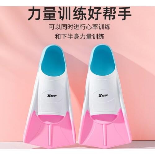 Child Kids Full Silicone Snorkeling Diving Swimming Fins Scuba Snorkel Foot Training Dedicated