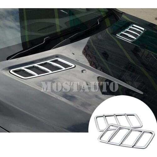 For Benz GLE W166 /Coupe C292 Exterior Front Hood Air Vent Cover Trim 2015-2018 2pcs Car Accessories Interior Car Decor Car Trim