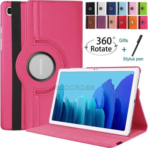 For Samsung Galaxy Tab A7 2020 360 Degrees Rotating Leather Cover for Samsung Galaxy Tab A7 10.4'' SM-T500 T505 T507 Smart Case
