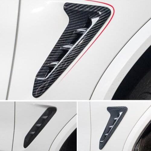 For BMW X3 2018 2PCS Car Emblem badge Body Stickers Blade Fender Cover Trim Moldings Car Styling Auto Accessories