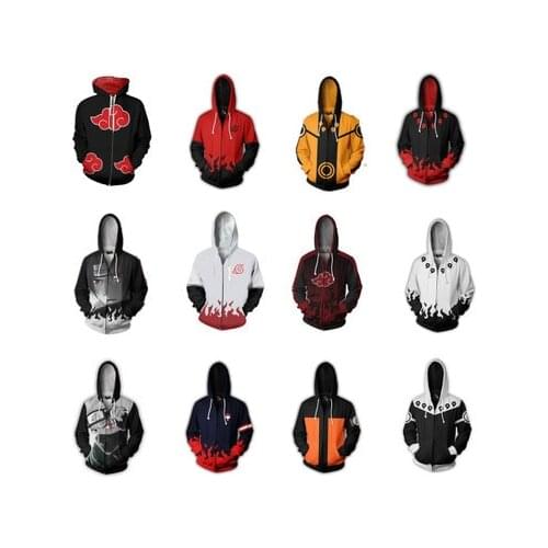 Anime Naruto Sasuke Cosplay Costumes Jacket Sweater Casual Coat Clothes Hoodie Autumn Fashion Women Halloween Costumes Adult Men