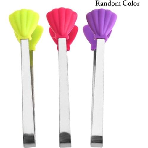 Stainless Steel Kitchen Tongs Cute Non-Slip Silicone Food Tong Ice Tongs Cooking Clip BBQ Salad Tools Grill Kitchen Accessories