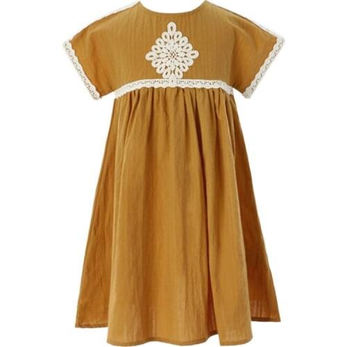 Summer Girls Sisters Dresses 8 10 years Cotton Linen Mommy and Daughter Matching Clothes Children Embroidery Teen Girls Dress