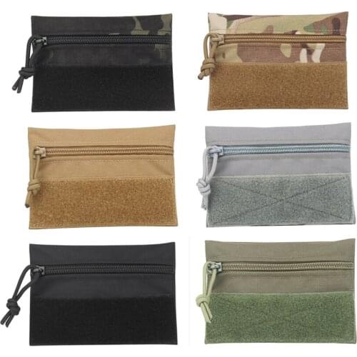 Multipurpose Tool Storage Belt Bag Hanging Patch Display Nylon Tactical Vest Backpack Velcro Outdoor Sundries Organize Holder