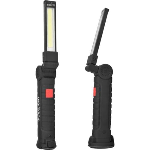 175A 360Degree Multi-function Rotation USB Rechargeable COB+LED Emergency Worklight with Magnetic Tail Foldable light With Hook
