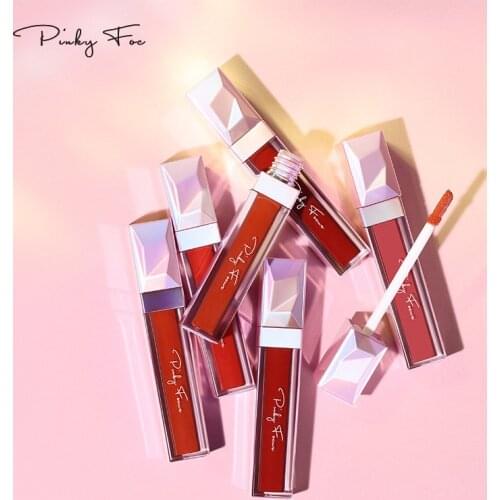 Pinkyfocus Purple Chen Velvet, Air Lip Glaze Tiktok Matte Light Thin Color, Not Stained with Cup Makeup Cosmetic Gift for Women