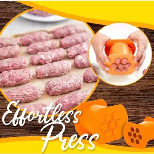 DIY Kitchen Cevapcici Press Maker Meat Tools Sausage Hot Dog Beef Meat Stick Burger Maker Machine Mold Handmade Easy Cook Tool