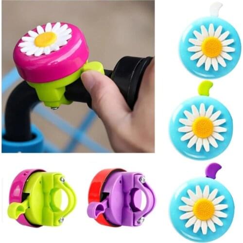 1 Pc Lovely Handlebar Bicycle Bell Kids Cute Flower Cycling Alarm Ring Riding Horn Fit for Kids Bikes with 22-23mm Handlebar