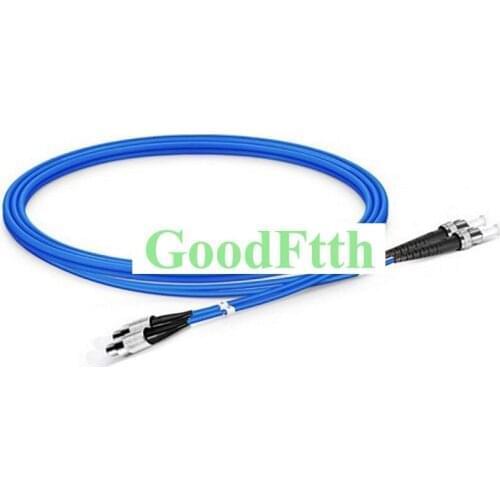 Armoured armored Patch Cord ST-FC FC-ST UPC SM Duplex Zipcord Zip Cord GoodFtth 100-500m