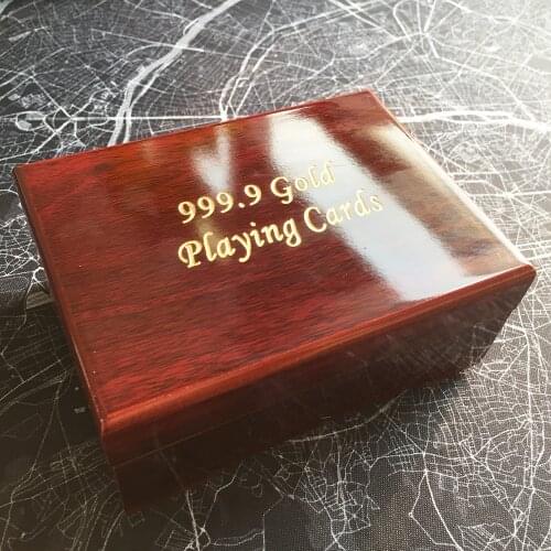 Waterproof US Dollar Back Plastic Playing Cards Gold Foil Poker Golden Poker Cards 24K Gold-Foil Plated Board Games Xmas Gift