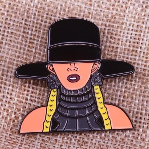 Beyonce Enamel Pin Badge Brooch Women Beyonce Slay Buffy the Vampire Slayer Wear her on your caps jackets shirts and bags